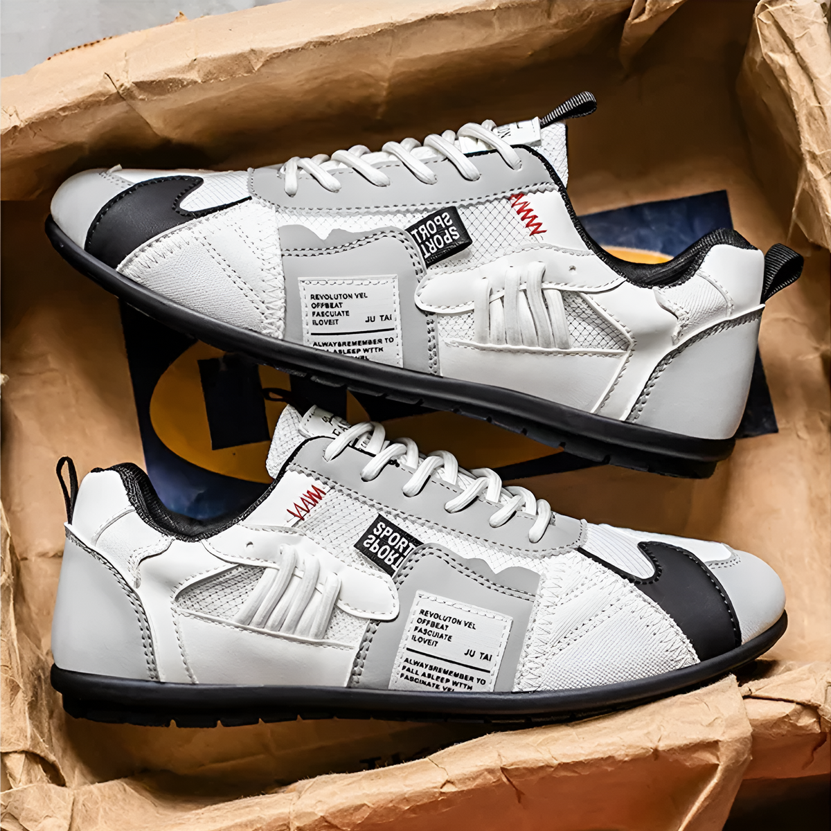 Tenis Varel Racer de Piel y Malla — Viaestilo