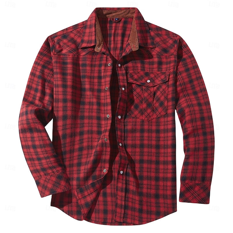 Camisa Chamarra de Franela a Cuadros Cepillada — Viaestilo