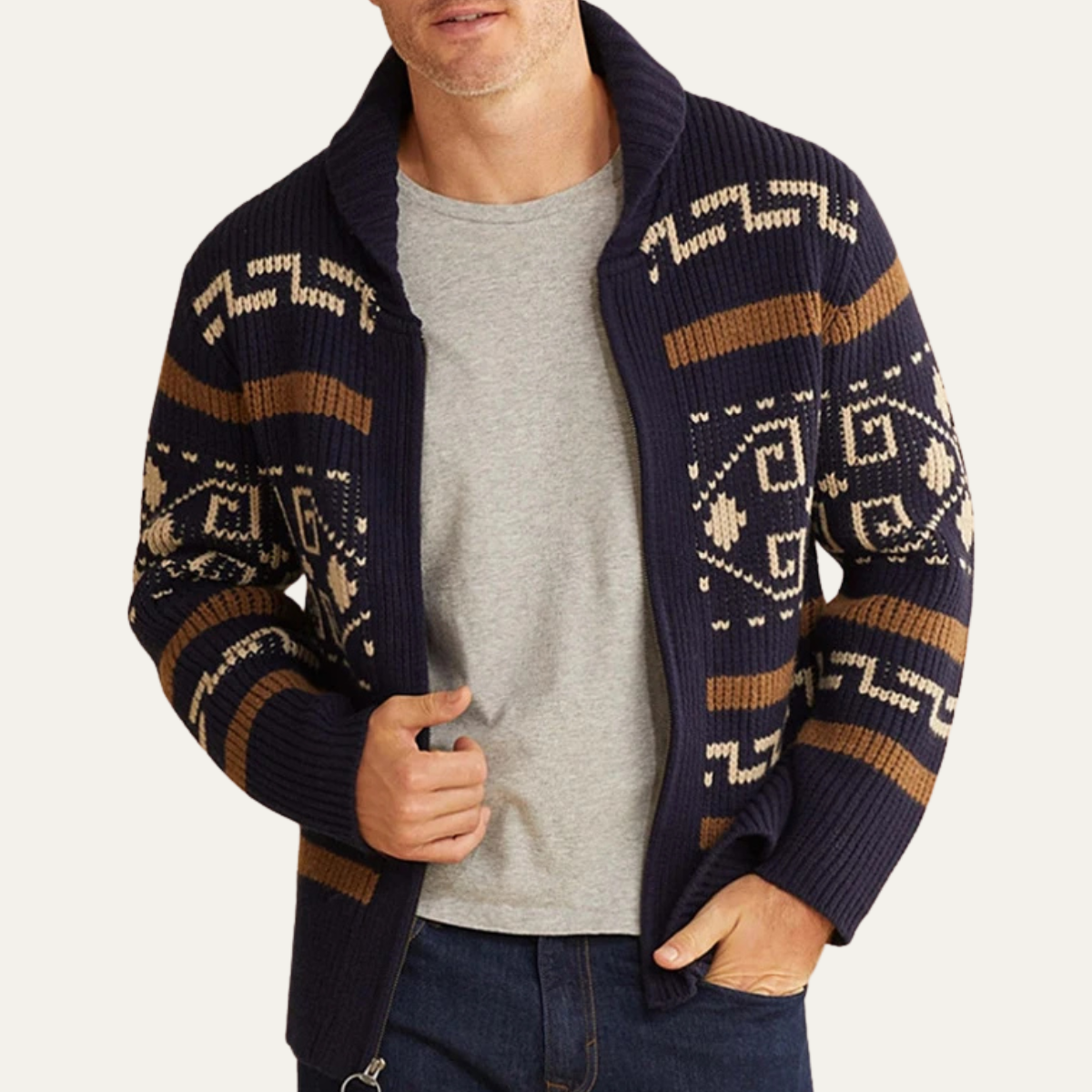 Cárdigan Oversize Abierto de Punto Suave — Viaestilo