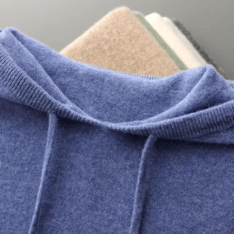 Sudadera de Lana Merino con Capucha — Viaestilo