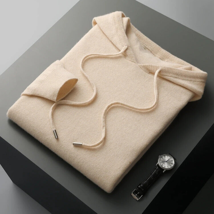 Sudadera de Lana Merino con Capucha — Viaestilo