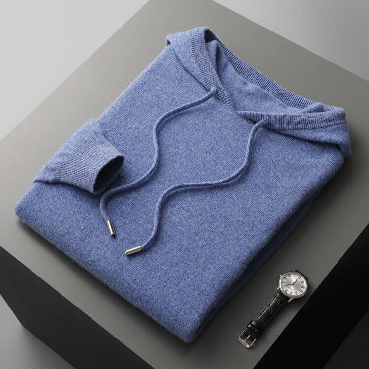Sudadera de Lana Merino con Capucha — Viaestilo