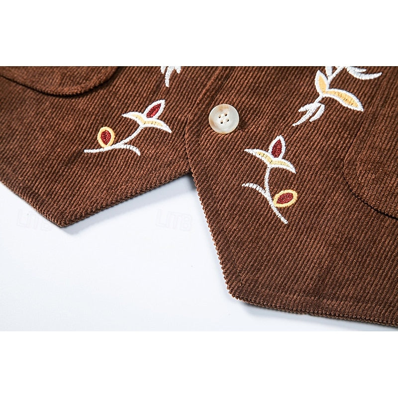 Chaleco de Vestir con Bordado Floral — Viaestilo