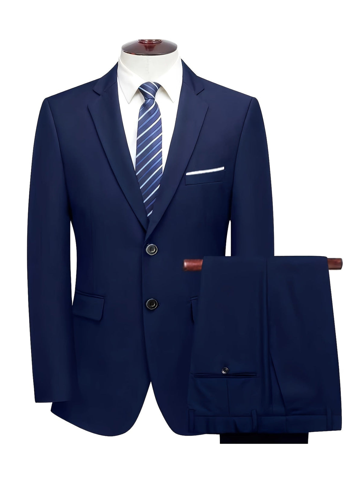 Traje Dos Piezas Slim con Solapa de Muesca — Viaestilo