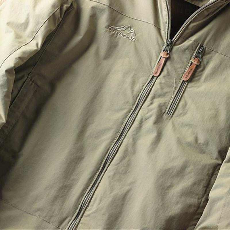 Chamarra Outdoor con Capucha Rompevientos — Viaestilo