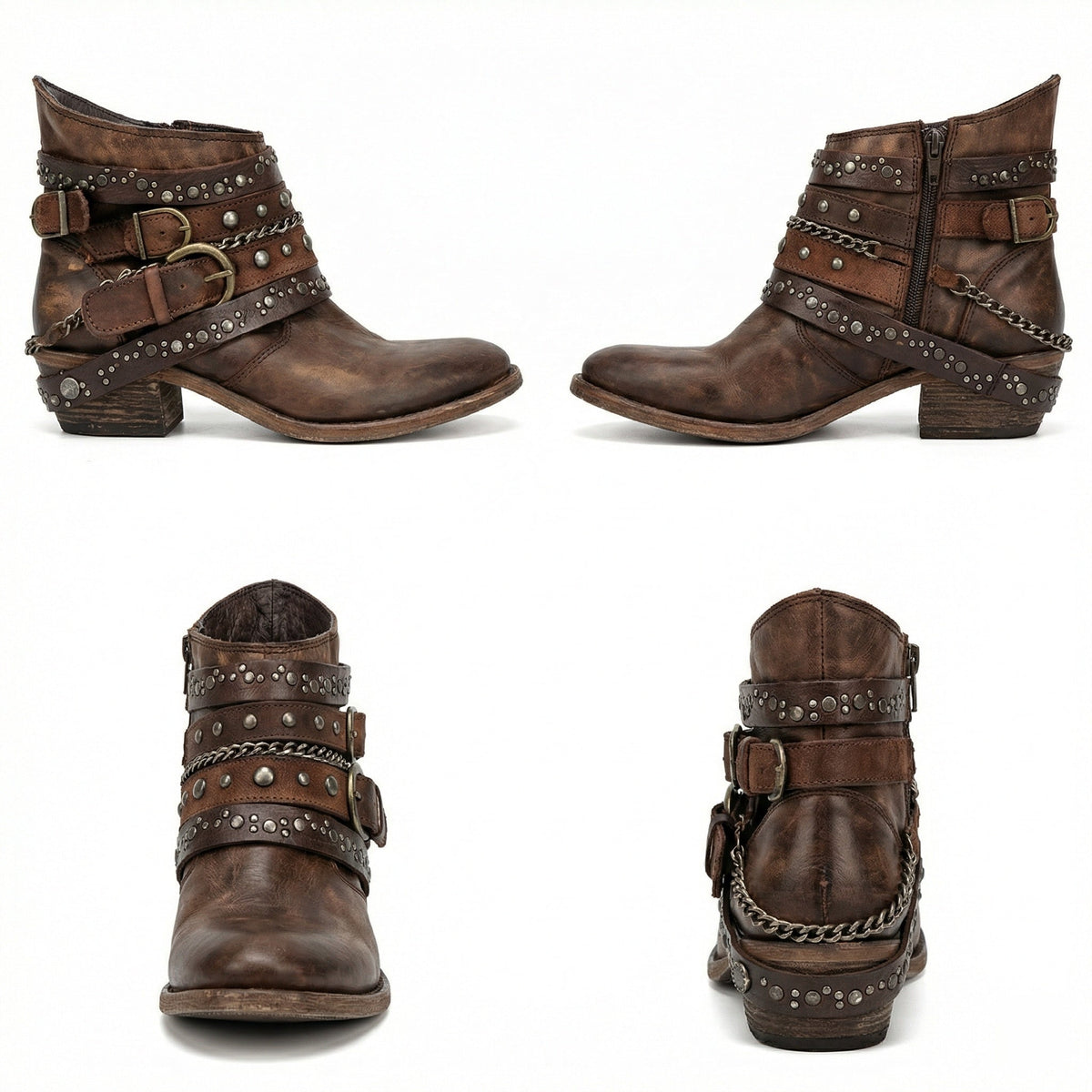 Botines con Cadena y Soporte Ortopédico — Viaestilo