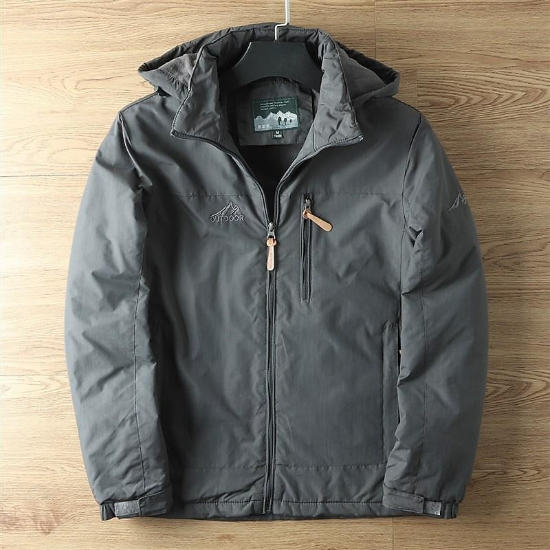 Chamarra Outdoor con Capucha Rompevientos — Viaestilo