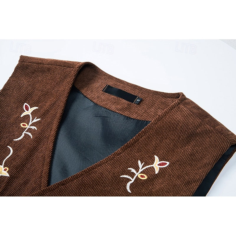 Chaleco de Vestir con Bordado Floral — Viaestilo