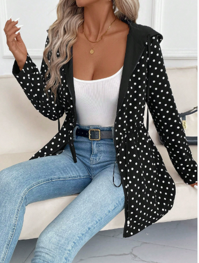 Impermeable Reversible con Capucha y Estampado Animal — Viaestilo